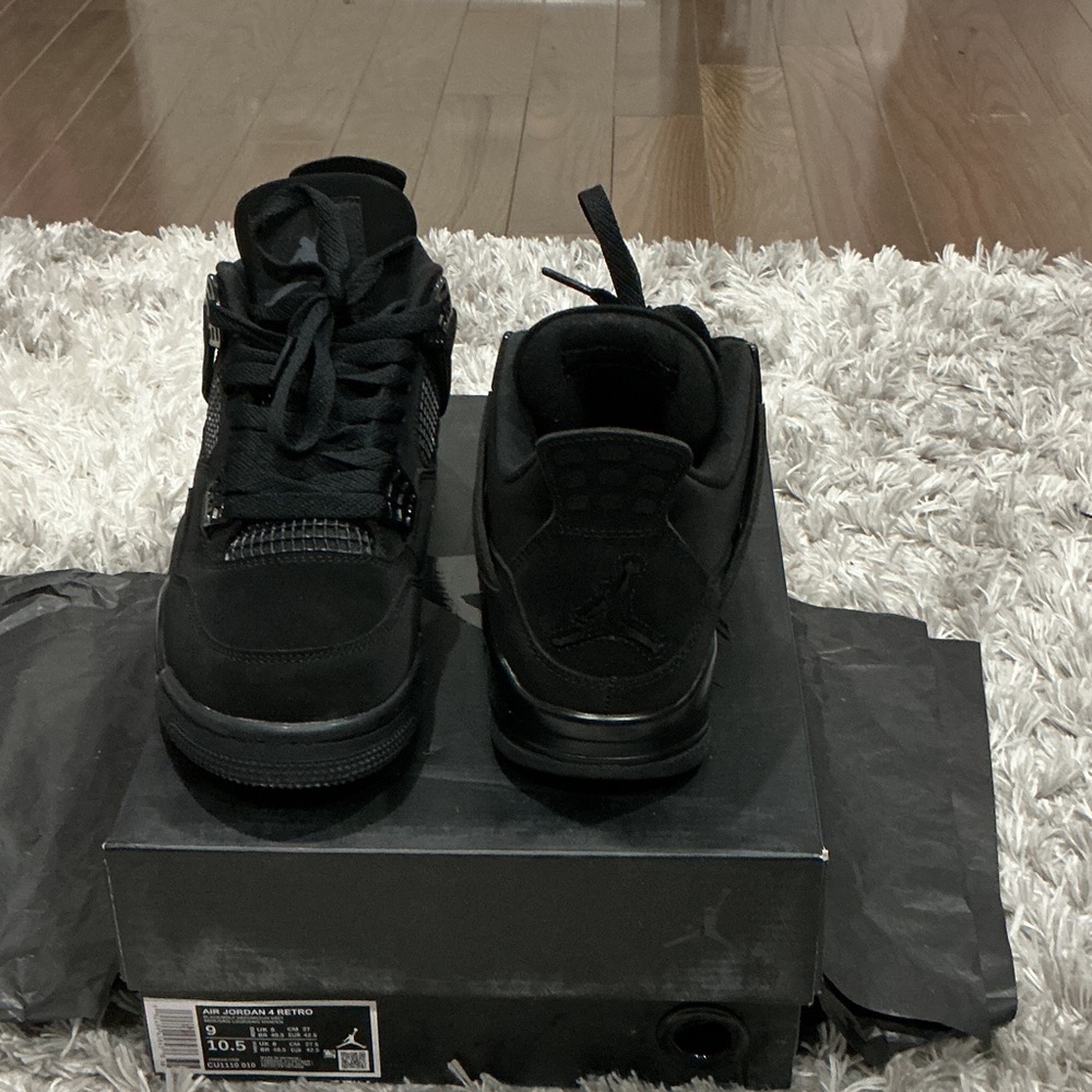 Jordan Black cat 4s OG 2020 Signature Shoe Box good, new